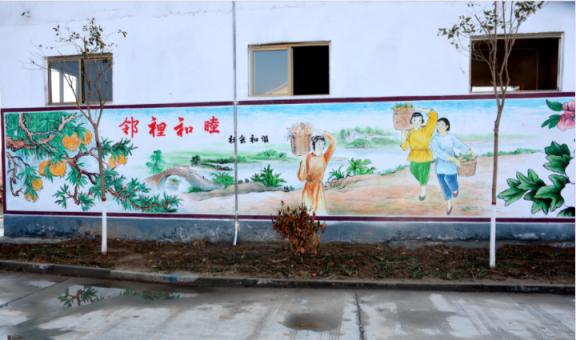 茂县乡镇文化墙 乡风文明焕发新活力