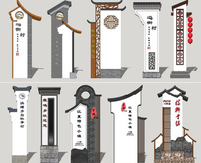 茂县美丽乡村标识标牌有哪些分类？